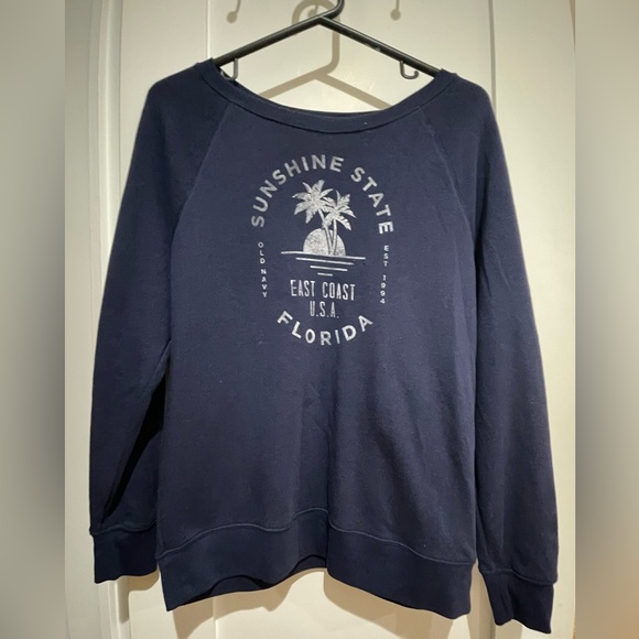 Old Navy EUC Florida Sunshine State Graphic Oversized Sweatshirt (Size S) - Picture 2 of 6